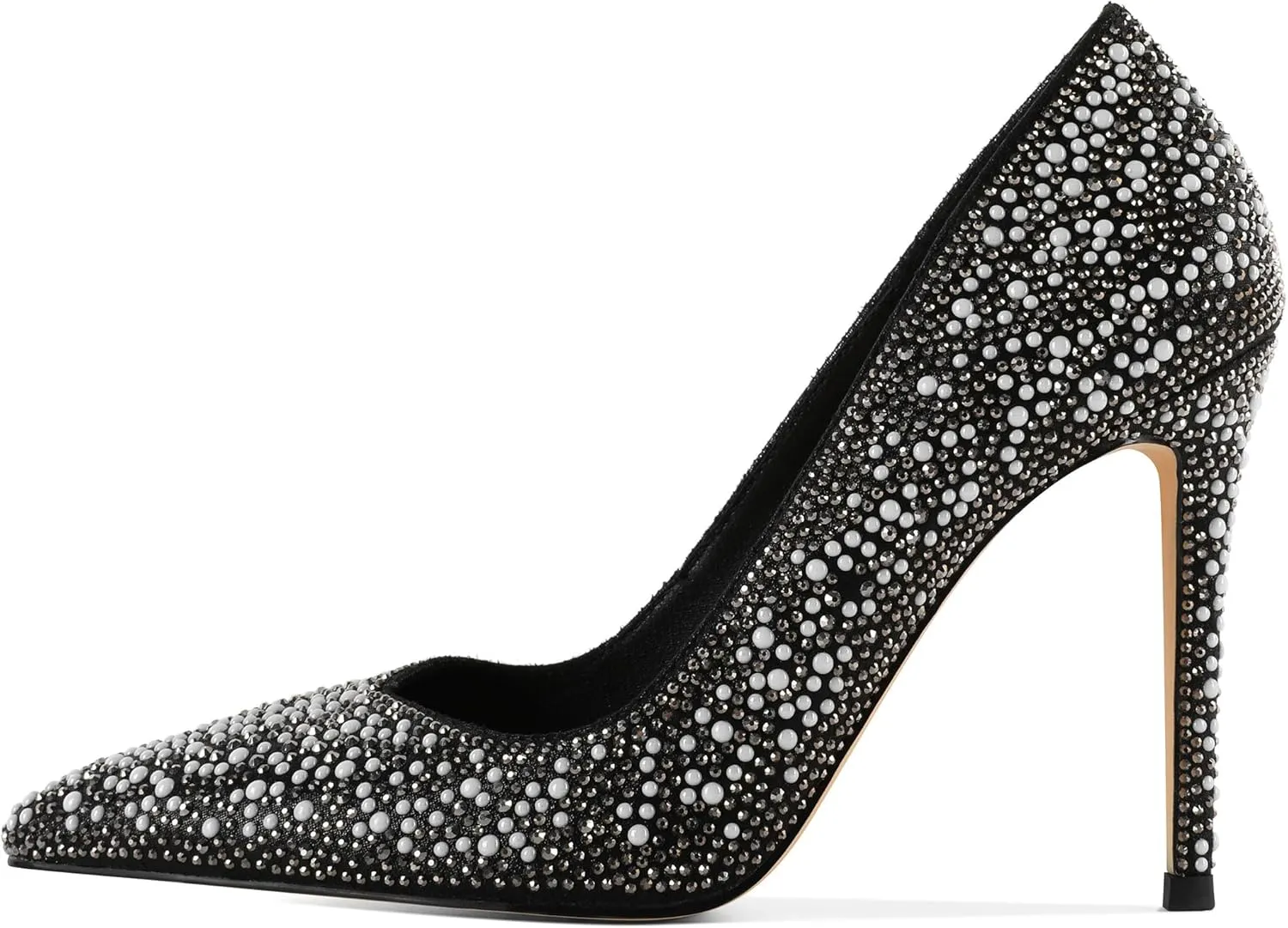 Eldof Women's Classic Dress Pumps Shoes, Sexy Pointed Toe 4" Stiletto High Heels, Office Formal Slip On Size 5-13