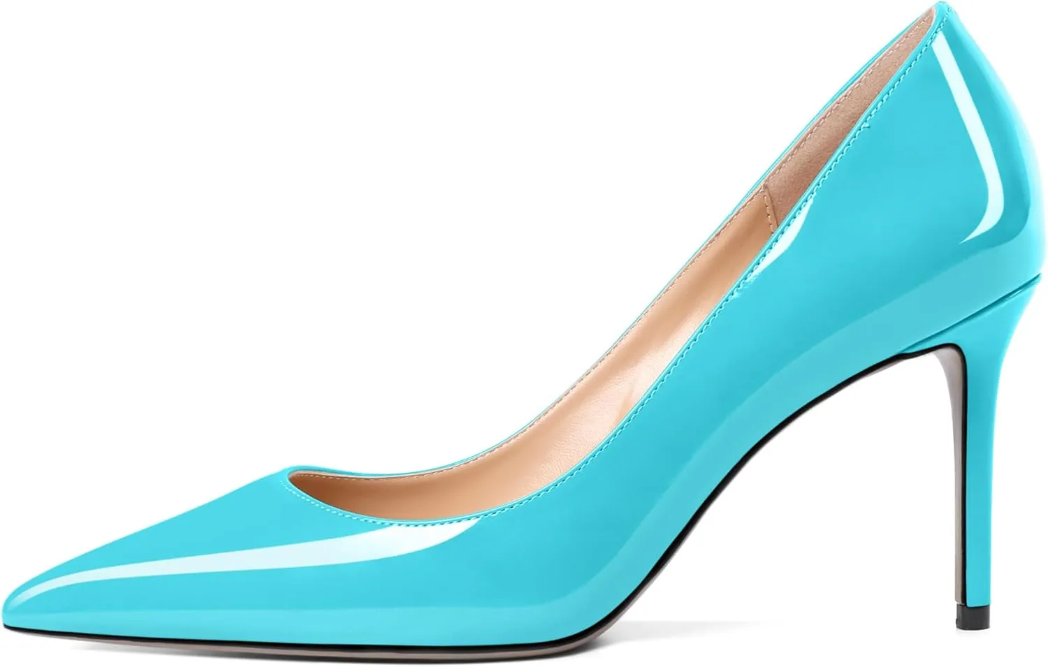 Eldof Women's High Heel Pumps - Classy Pointy Toe Pumps_- Office Wedding Party Event Comfort Heels