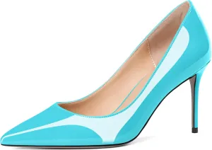 Eldof Women's High Heel Pumps - Classy Pointy Toe Pumps_- Office Wedding Party Event Comfort Heels