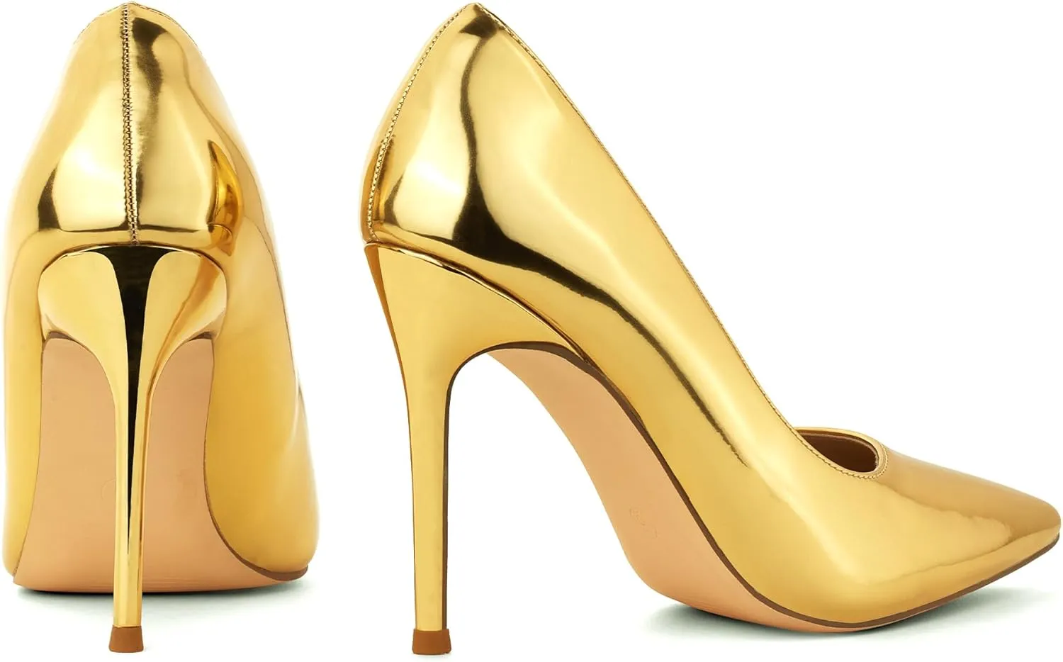Elisabet Tang Women's High Heels Pumps Closed Pointed Toe Stiletto 4inch Heels Classic Office Special Dressy Wedding Pump Shoes