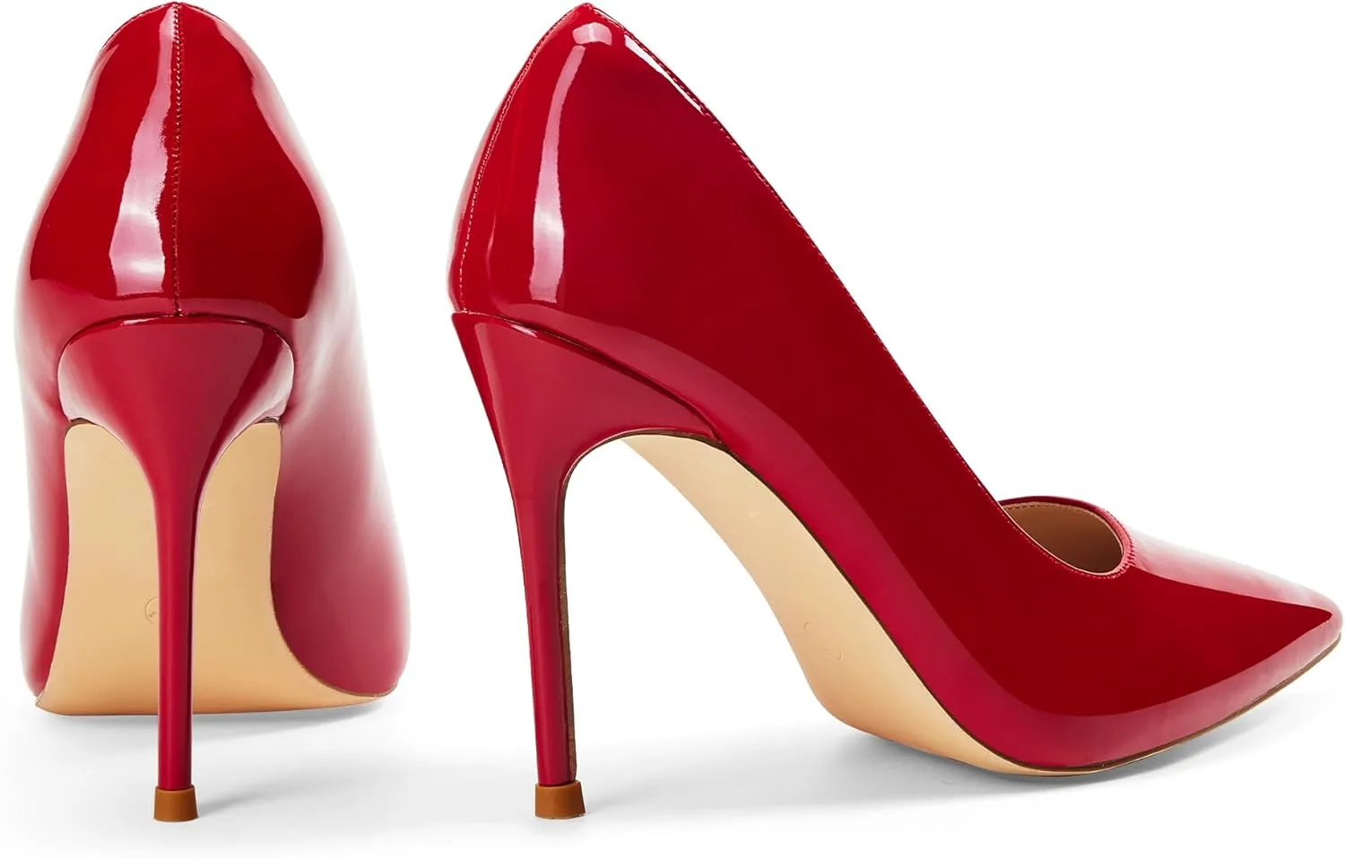 Elisabet Tang Women's High Heels Pumps Closed Pointed Toe Stiletto 4inch Heels Classic Office Special Dressy Wedding Pump Shoes