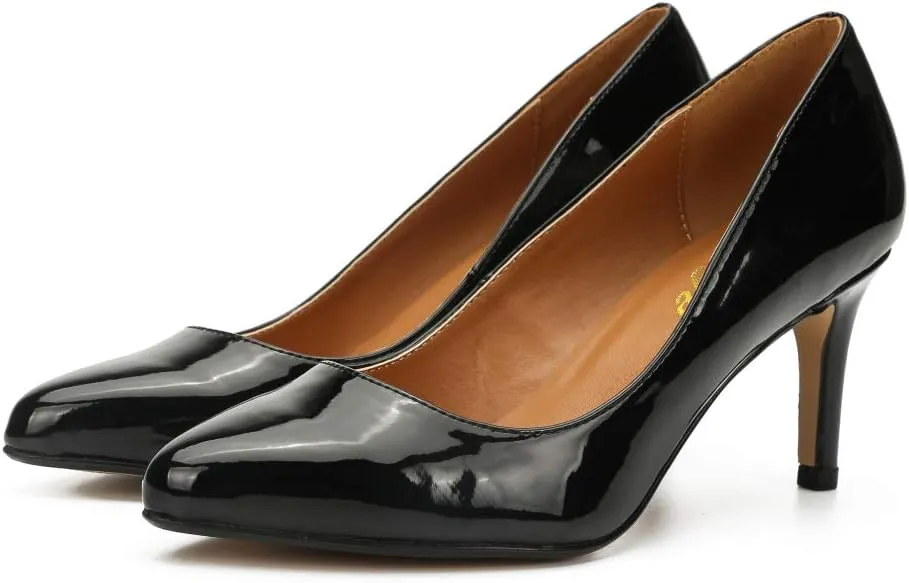 Enelauge Women's Men's Classic Stiletto Pointy Toe High Heel Wedding Dress Pumps