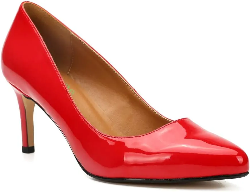 Enelauge Women's Men's Classic Stiletto Pointy Toe High Heel Wedding Dress Pumps