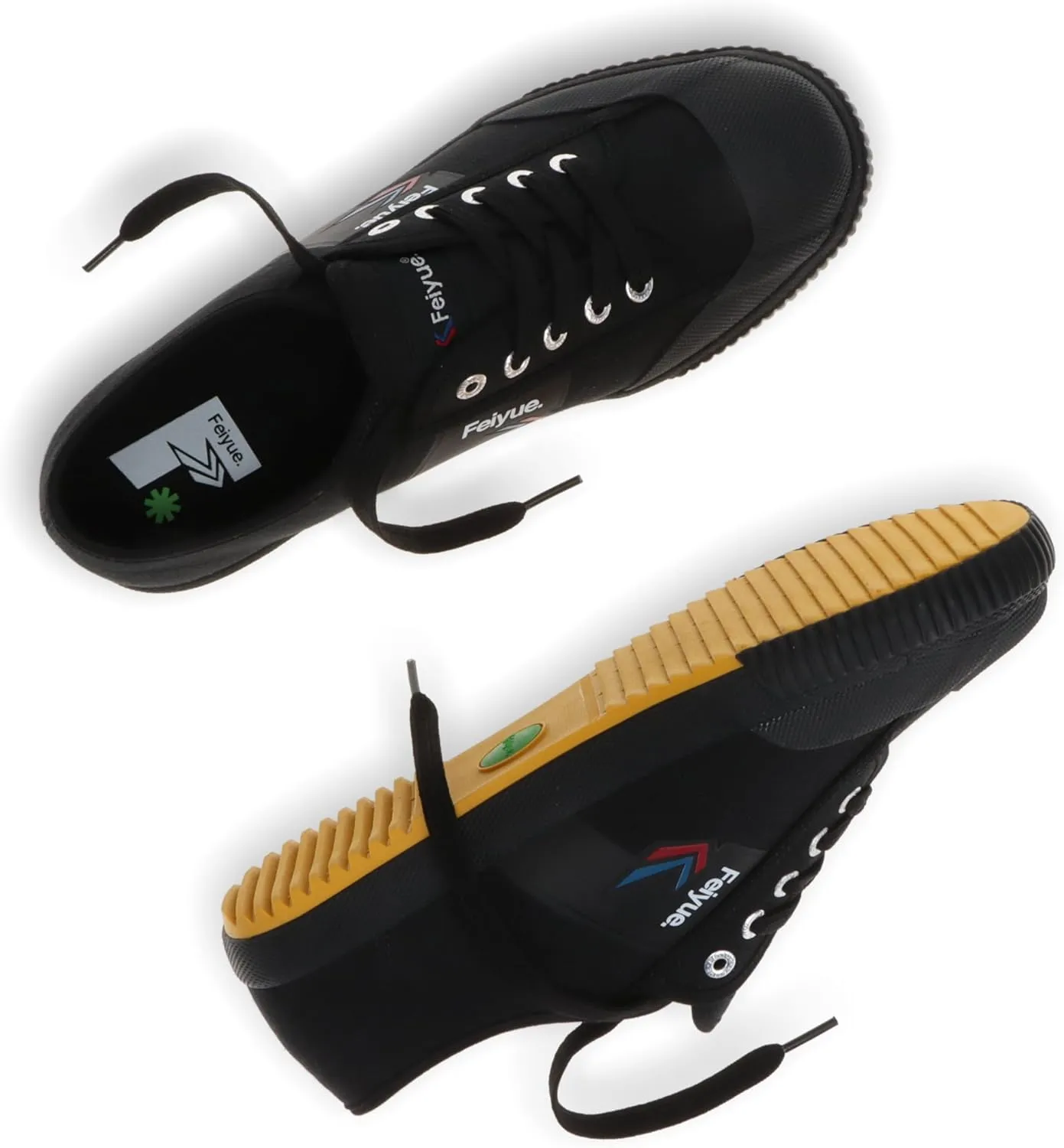FEIYUE Fe Lo 1920 Vegan Leather or Recycled Canvas Training Shoes, Unisex Low Top Great Sneakers for Martial Arts, Parkour, Lifting, and Great for Every Day Casual Wear