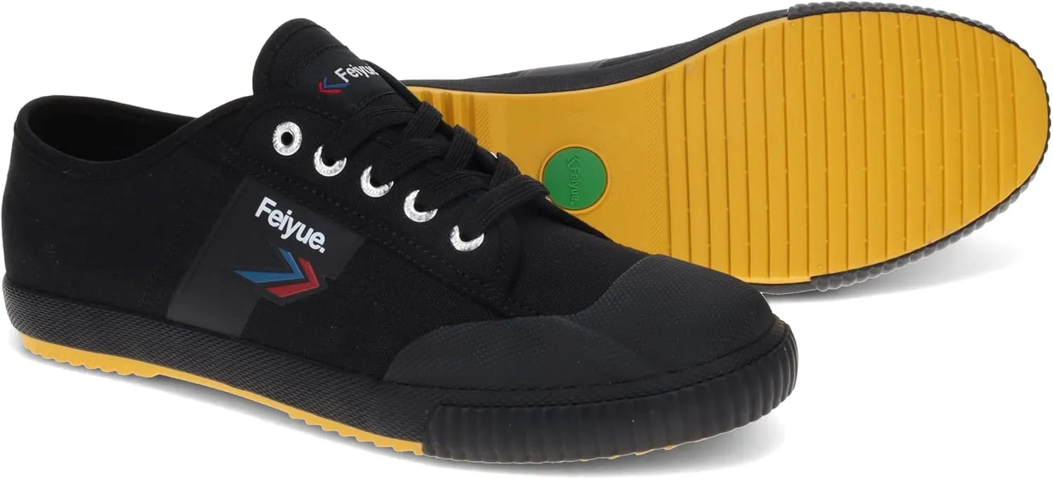 FEIYUE Fe Lo 1920 Vegan Leather or Recycled Canvas Training Shoes, Unisex Low Top Great Sneakers for Martial Arts, Parkour, Lifting, and Great for Every Day Casual Wear