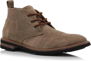 Ferro Aldo Mens Casual Mid-Top Desert Chukka Ankle Boots