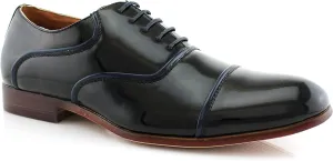 Ferro Aldo Men’s Classic Vegan Leather Lace-Up Oxford Formal Dress Shoes