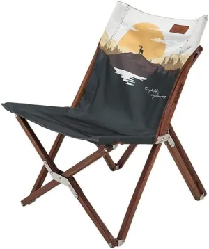 Folding Camping Camping Outdoor Folding Chair Portable Wooden Leisure Chair Garden Solid Wood Home Backrest Lounge Chair Chairs Foldable(B)