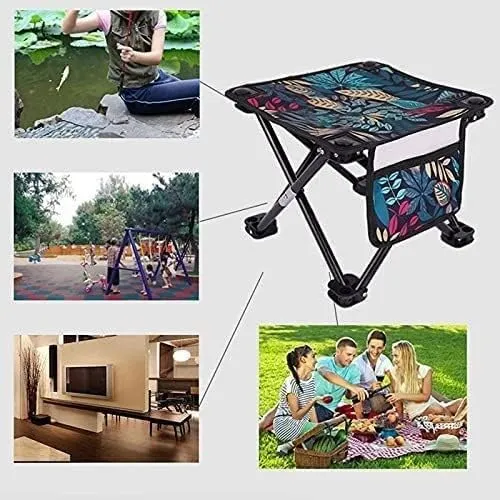 Folding Camping Portable Lightweight Chair Folding Extended Seat Aluminium Alloy Ultralight Detachable Camping Fishing Chair Chairs Foldable(Blue Camouflage)