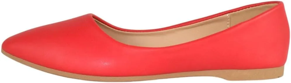 Forever Shoes Women Ballet Basic Flats Pointed Toe Comfort Insoles ALICIA-32