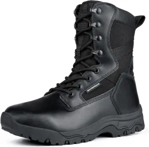 FREE SOLDIER Men's Tactical Boots 8 Inches Lightweight Combat Boots Durable Suede Leather Military Work Boot Desert Boot