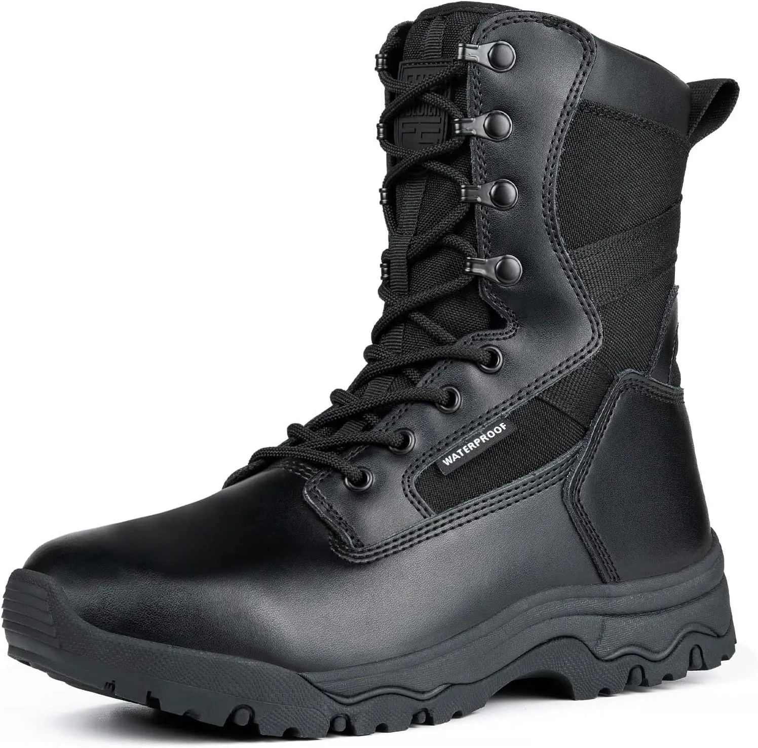 FREE SOLDIER Men's Tactical Boots 8 Inches Lightweight Combat Boots Durable Suede Leather Military Work Boot Desert Boot