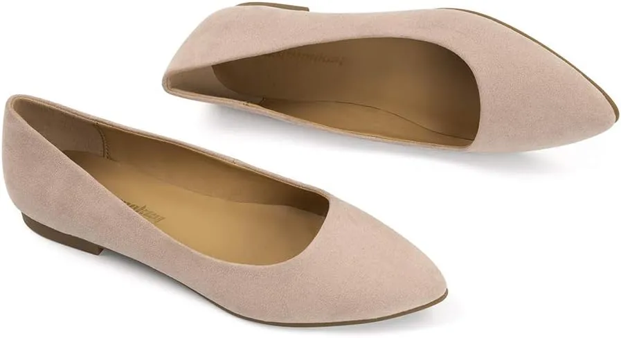 FUNKYMONKEY Women's Classic Ballet Flats Casual Comfort Slip On Flats Shoes
