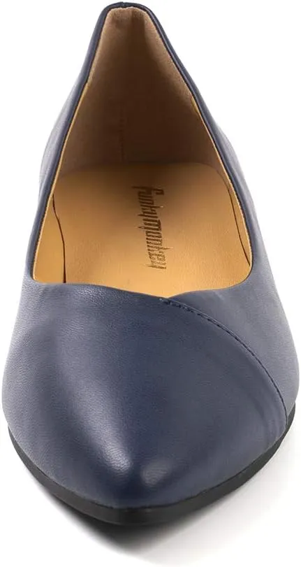FUNKYMONKEY Women's Classic Ballet Flats Casual Comfort Slip On Flats Shoes