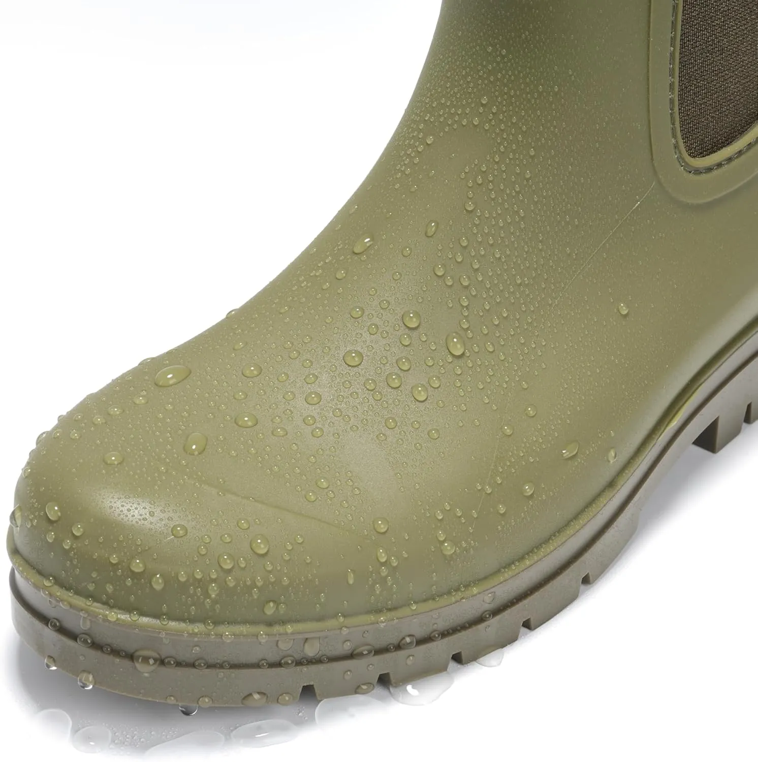 Furuian Women's Ankle Rain Boots Waterproof Chelsea Rain Boots Rubber Boots Women Short Garden Boots Anti Slip Outdoor Lightweight Work Booties
