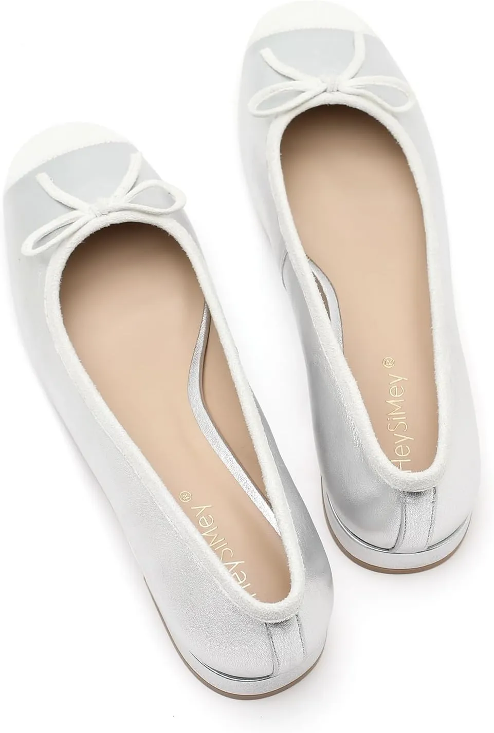 Genuine Leather Ballet Flats Comfortable Casual Dressy Shoes with Memory Latex Insole Comfort Slip on Ballerina Flats