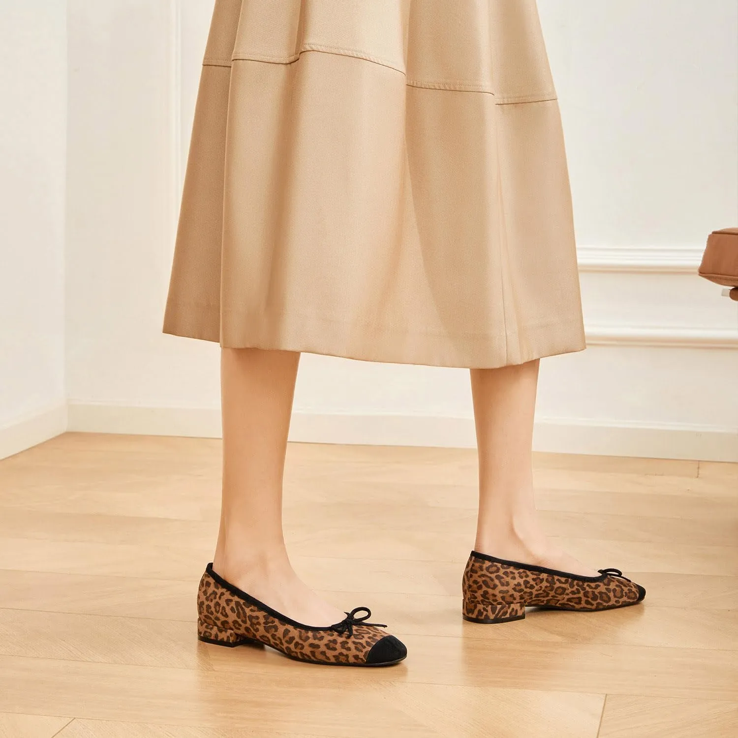 Genuine Leather Ballet Flats Comfortable Casual Dressy Shoes with Memory Latex Insole Comfort Slip on Ballerina Flats