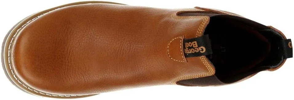 Georgia Boot Men's Brown Amp Lt Wedge Chelsea Boot