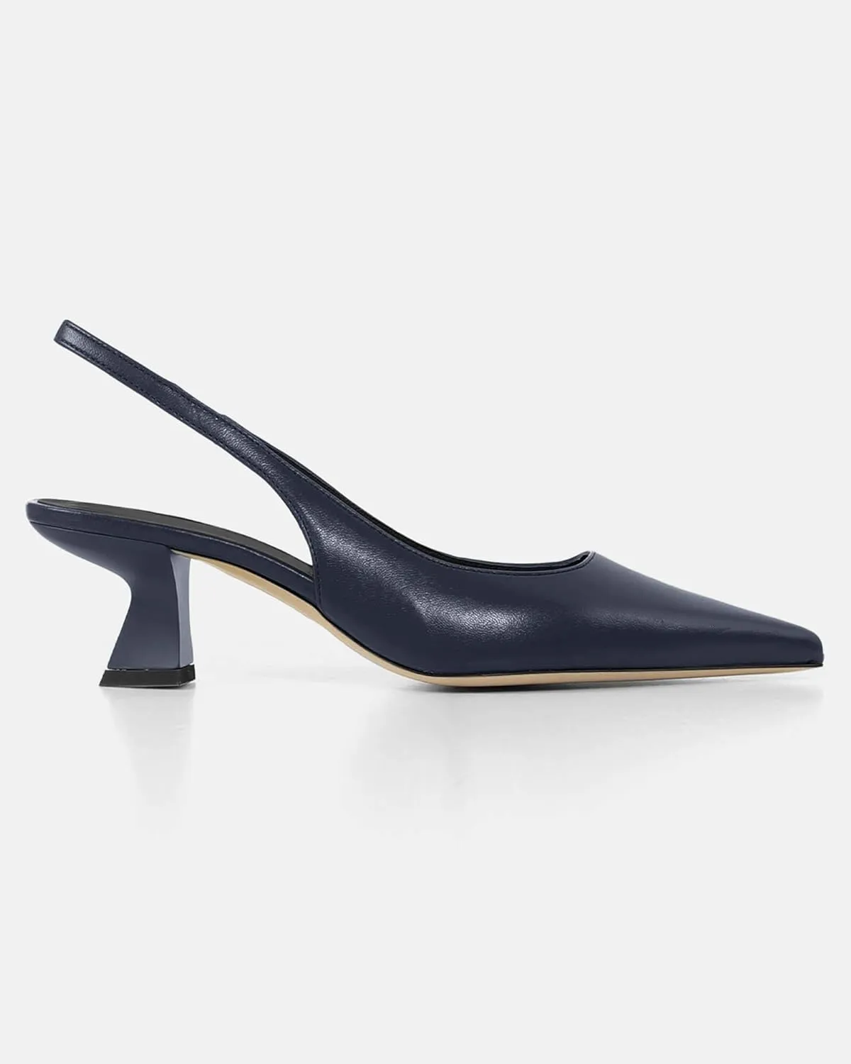gihubafuil Women’s Low Kitten Heel Pumps Shoes Closed Pointed Toe Heels Casual Slingback Slip-on Dress Shoes