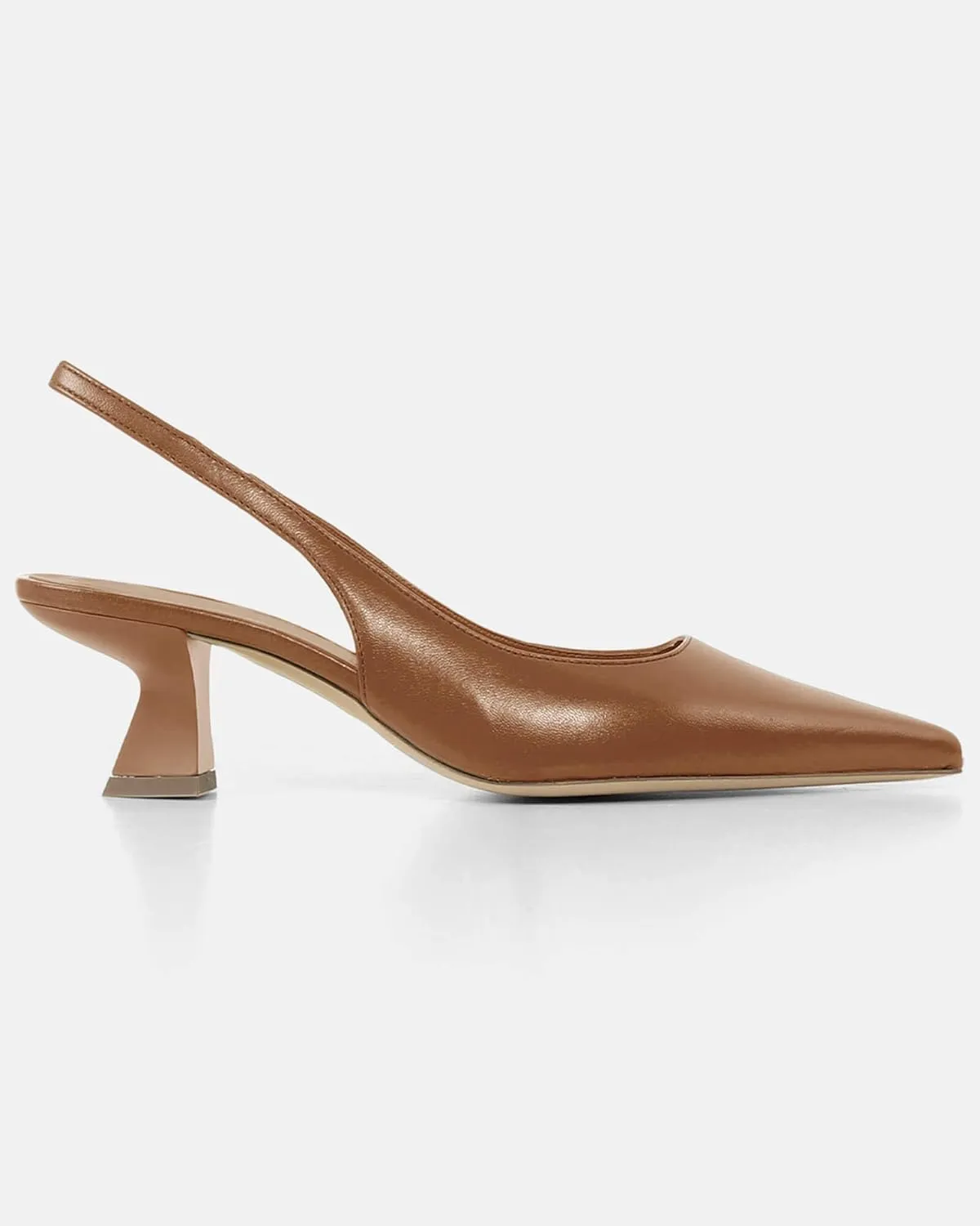gihubafuil Women’s Low Kitten Heel Pumps Shoes Closed Pointed Toe Heels Casual Slingback Slip-on Dress Shoes