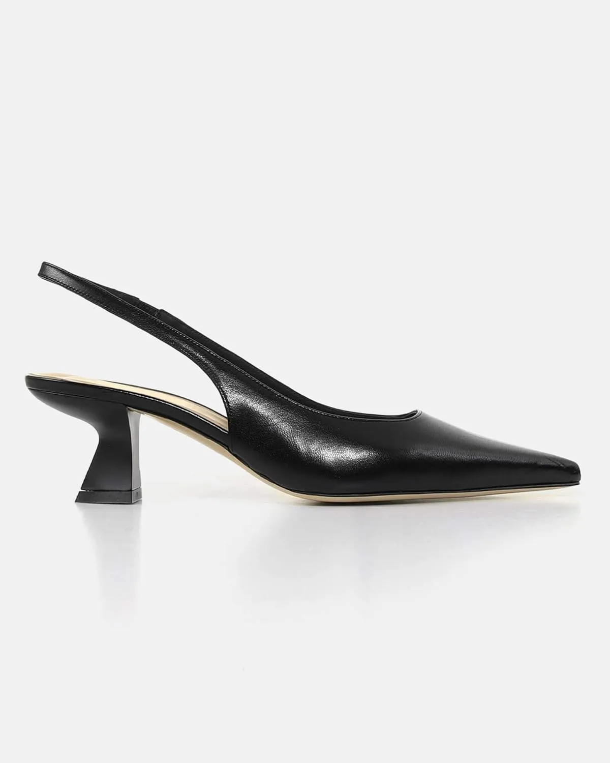 gihubafuil Women’s Low Kitten Heel Pumps Shoes Closed Pointed Toe Heels Casual Slingback Slip-on Dress Shoes