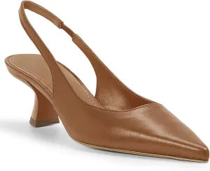 gihubafuil Women’s Low Kitten Heel Pumps Shoes Closed Pointed Toe Heels Casual Slingback Slip-on Dress Shoes