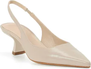 gihubafuil Women’s Low Kitten Heel Pumps Shoes Closed Pointed Toe Heels Casual Slingback Slip-on Dress Shoes