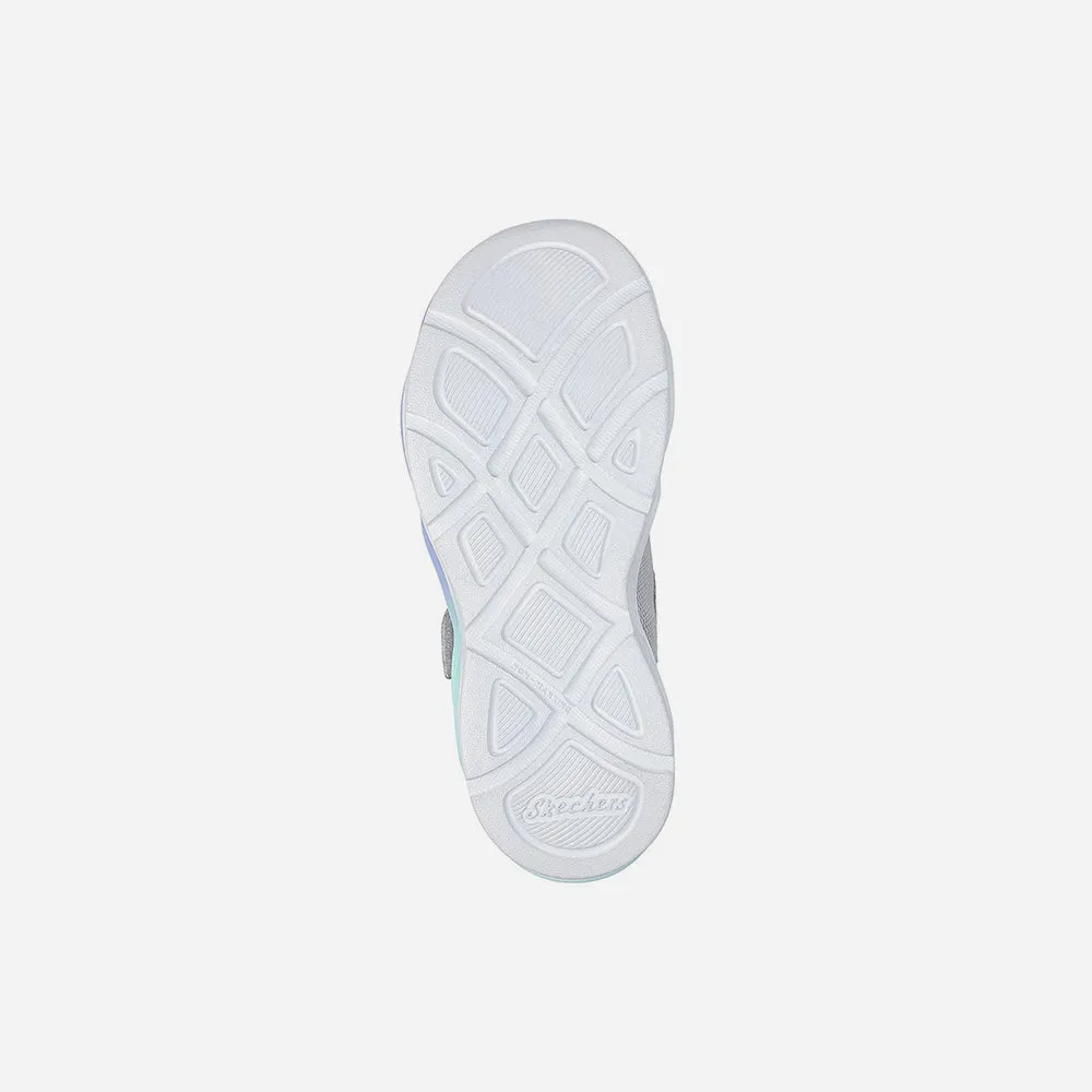 Giày Sneaker Bé Gái Skechers Twisty Glow - Xám