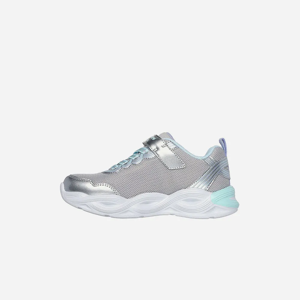 Giày Sneaker Bé Gái Skechers Twisty Glow - Xám