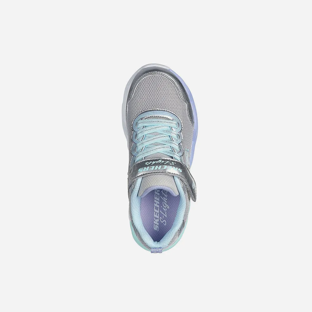 Giày Sneaker Bé Gái Skechers Twisty Glow - Xám