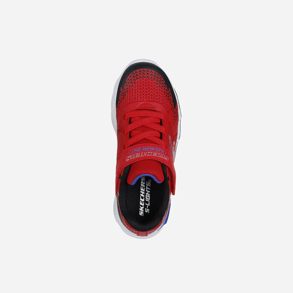 Giày Sneaker Bé Trai Skechers Flex-Glow Bolt - Đỏ