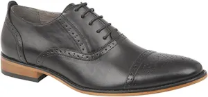 Goor Mens Capped Lace Oxford Brogue Shoes