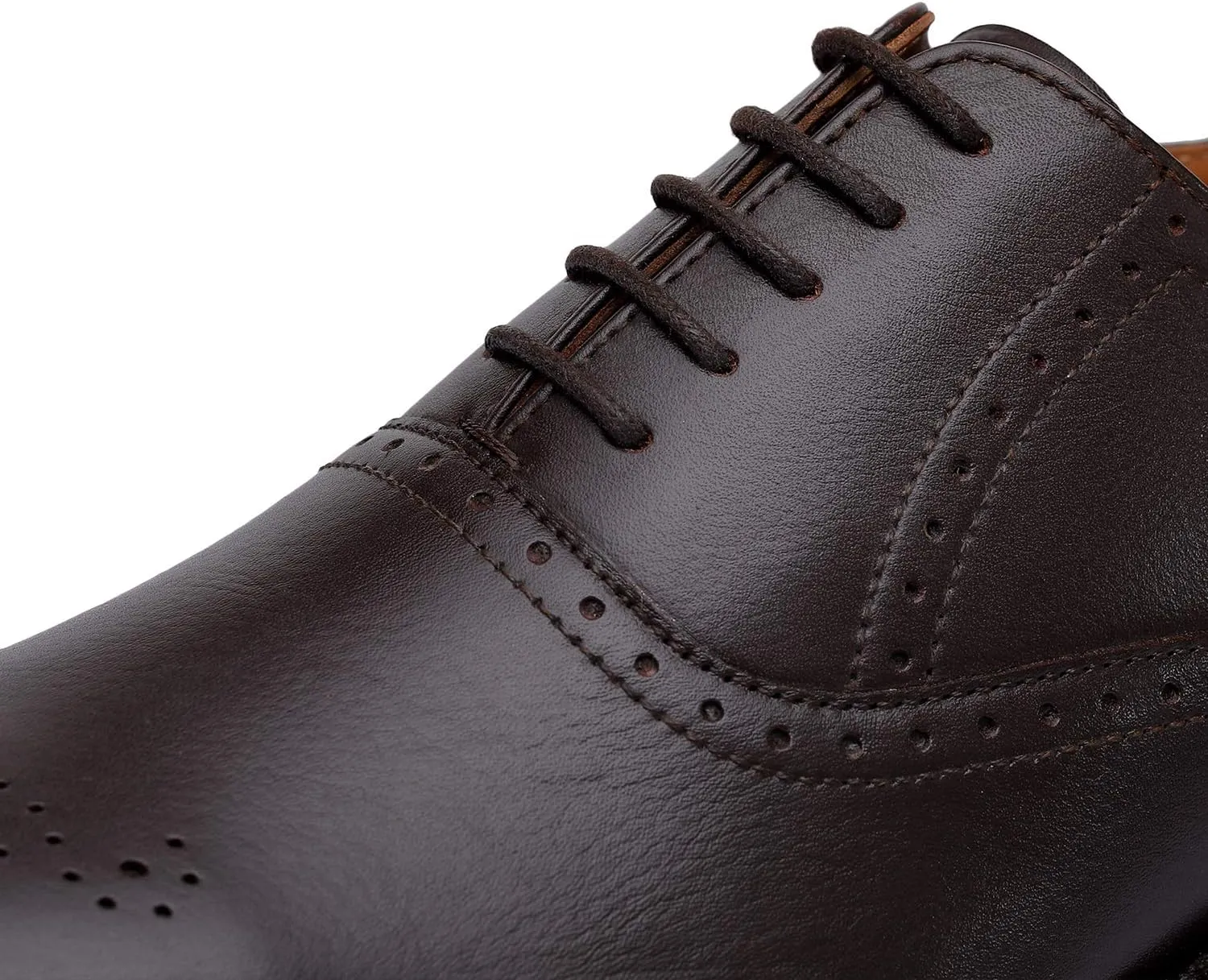 Handmade Brogue Oxford Goodyear Welted Genuine Leather Lace up Dress Shoes