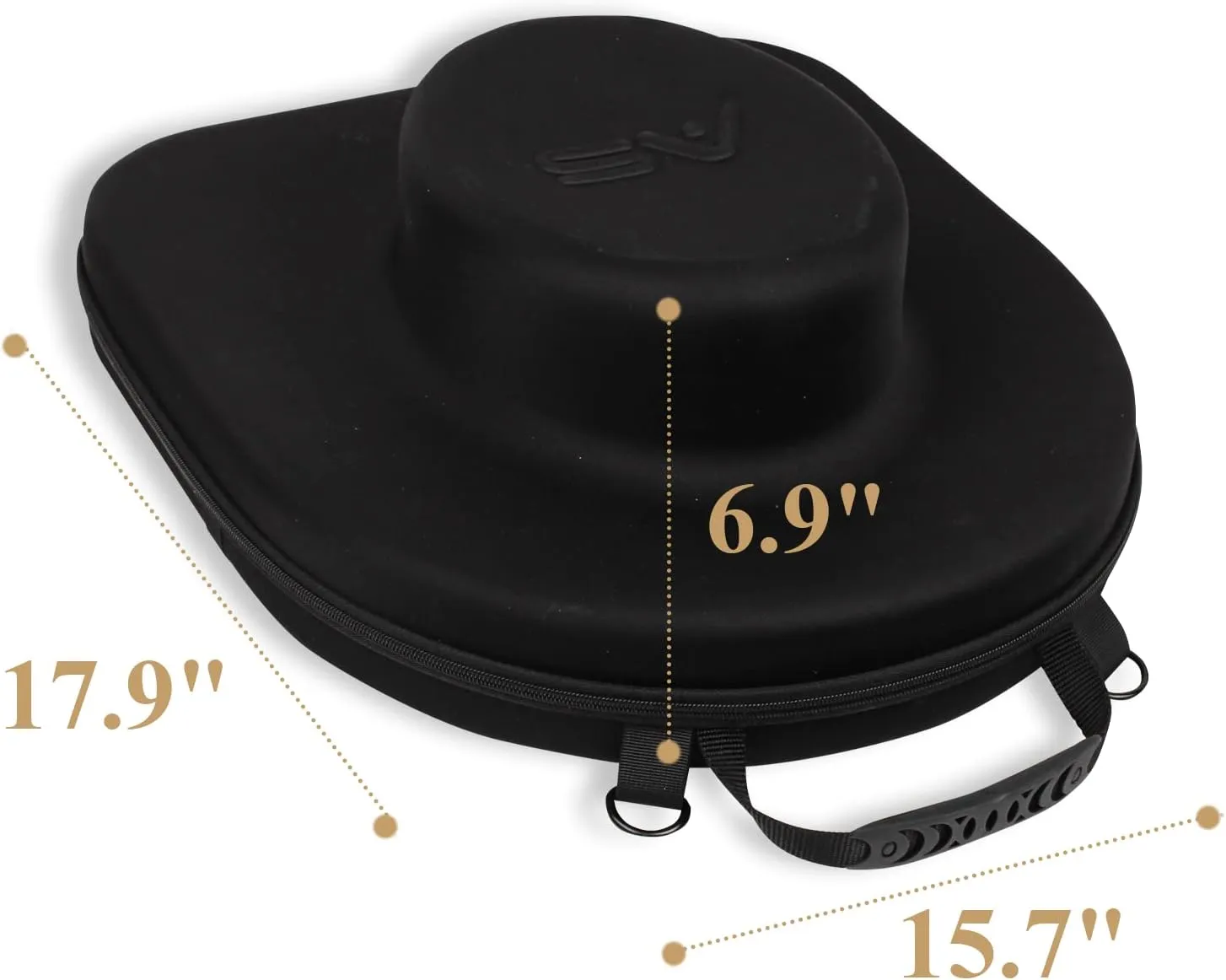 Hat Box for Travel-Crush Proof Hat Travel Case for Cowboy Hats Holder Storage Box Organizer Cap Carrier with Adjustable Carry Strap