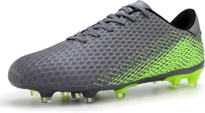 Hawkwell Men's Athletic Soccer Shoes Big Kids Youth Outdoor Training Firm Ground Soccer Cleats