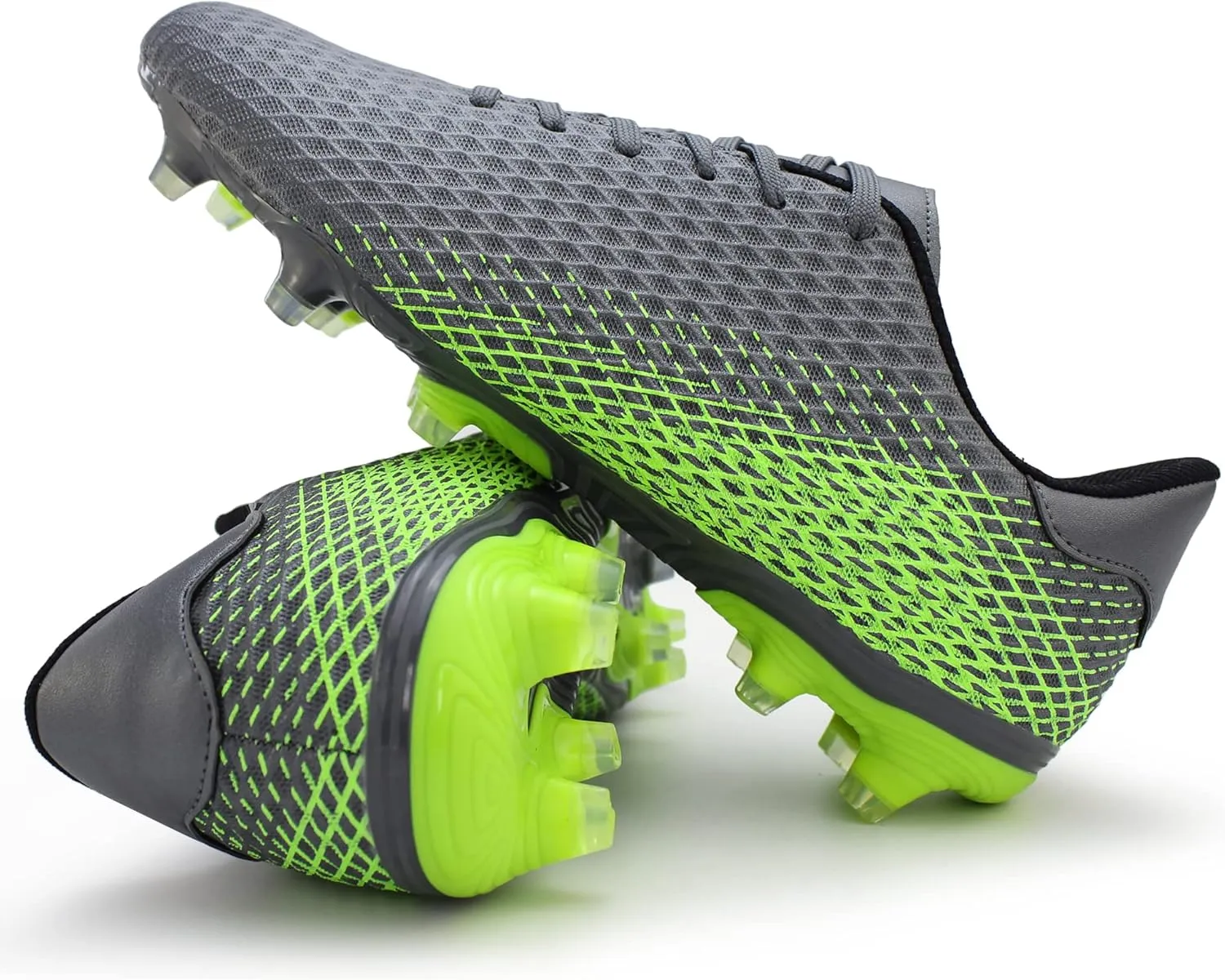 Hawkwell Men's Athletic Soccer Shoes Big Kids Youth Outdoor Training Firm Ground Soccer Cleats
