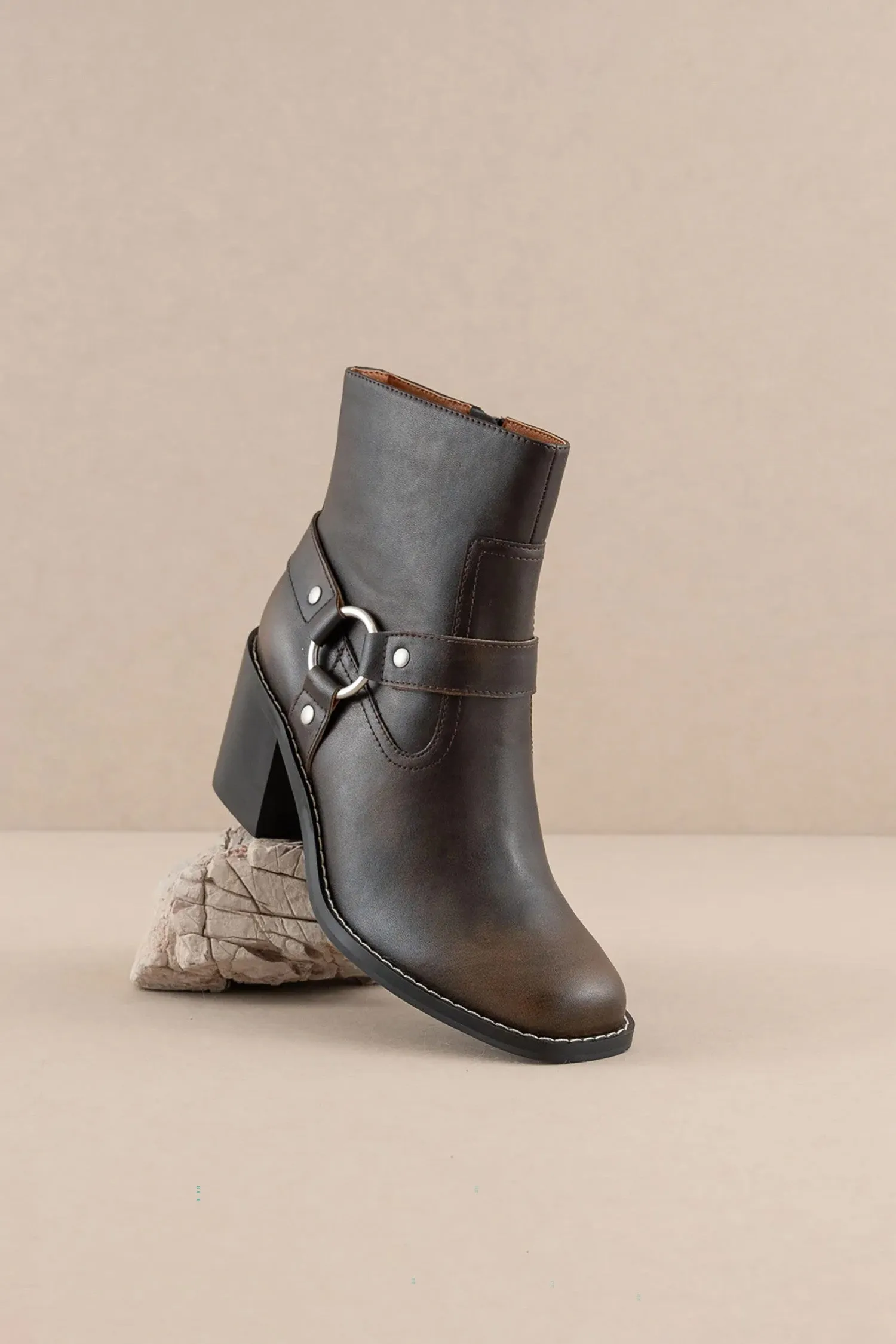 Heeled Moto Chelsea Boot