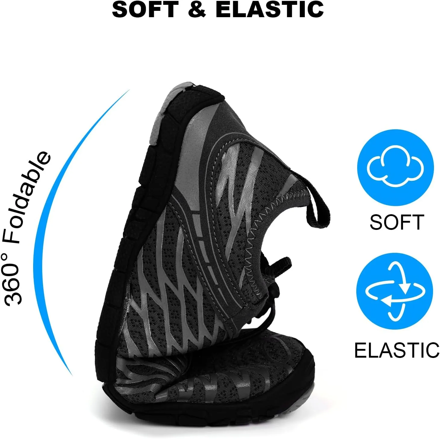 Hike Barefoot Water Shoes, Grounded Footwear Pro Barefoot Shoes Women Men, Non-Slip Athletic Hiking Trail Running Shoe, Breathable Zero Drop Water Shoe Wide Toe Box