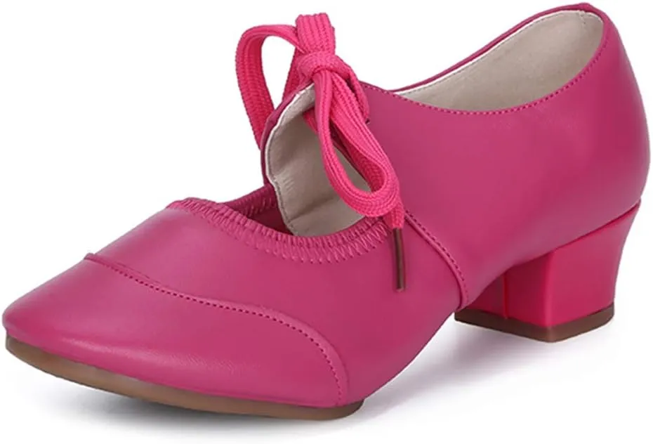 HIPPOSEUS Women's Latin Dance Practice Shoes Split Sole Ballroom Dance Training Shoes,Model 215