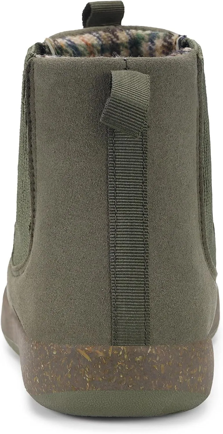 Hsyooes Womens Mens Chelsea Boots Minimalist Winter Snow Boots Wide Width Ankle Booties with Arch Support Slip-on Short Boot Shoes