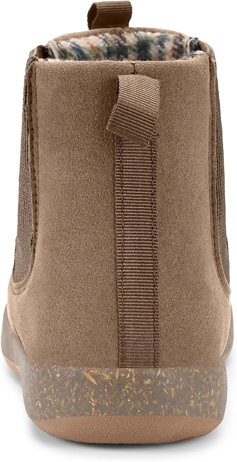 Hsyooes Womens Mens Chelsea Boots Minimalist Winter Snow Boots Wide Width Ankle Booties with Arch Support Slip-on Short Boot Shoes