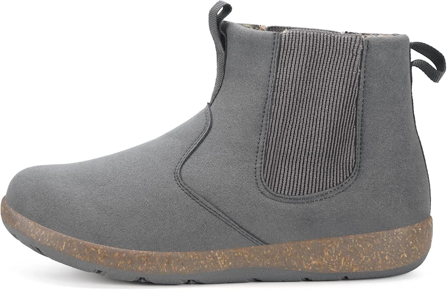 Hsyooes Womens Mens Chelsea Boots Minimalist Winter Snow Boots Wide Width Ankle Booties with Arch Support Slip-on Short Boot Shoes