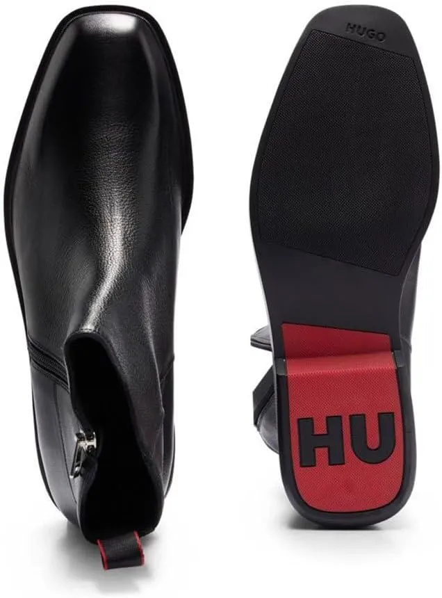 HUGO Men's Iker_cheb_ltgr Chelsea Boot
