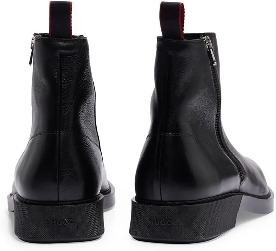 HUGO Men's Iker_cheb_ltgr Chelsea Boot