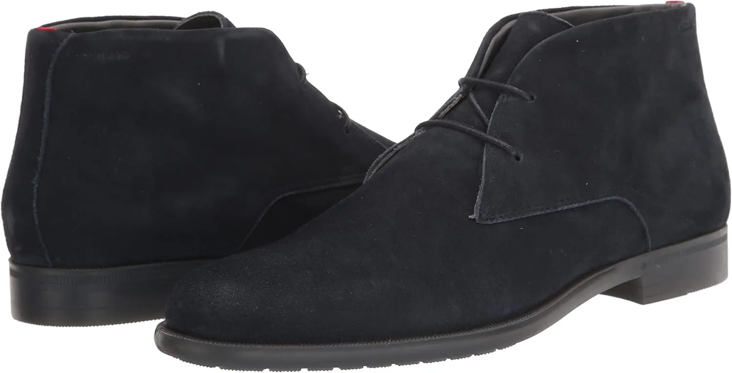 HUGO Men's Kyron Suede Lace Up Desert Boot Chukka
