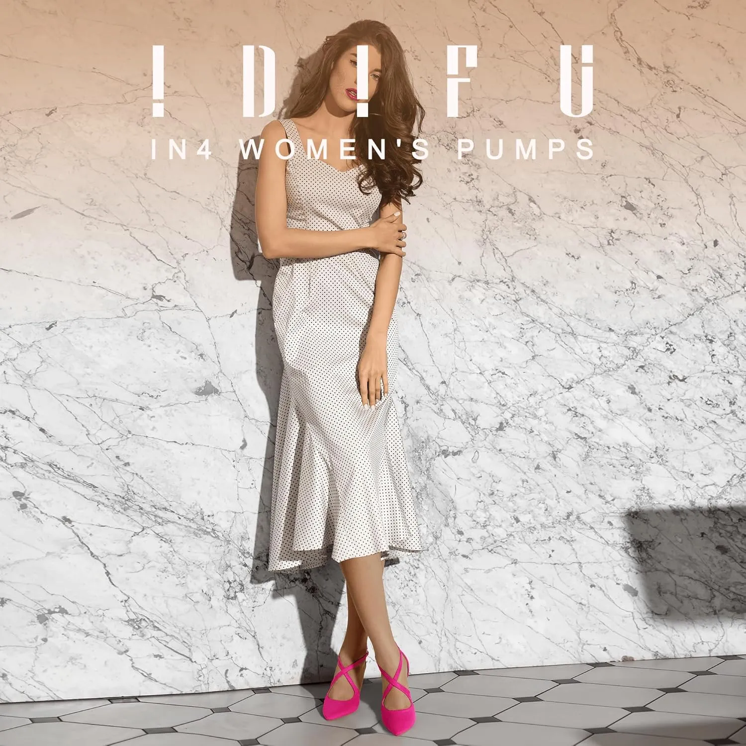 IDIFU IN4 Women's Pumps Closed Toe Stiletto Heels Strappy Wedding Bridal Office Homecoming Work Prom Dress Shoes Bride Comfortable Dressy Formal Pointed Toe Zip
