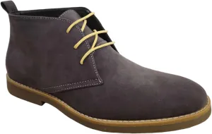 Jazamé Men's B-2963 Chuck Nubuck Suede Pull-On Round Toe Chelsea Boots