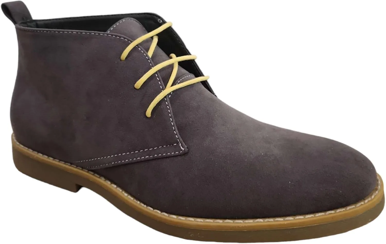 Jazamé Men's B-2963 Chuck Nubuck Suede Pull-On Round Toe Chelsea Boots