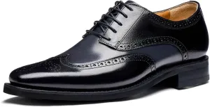 Jepsengord Men's Dress Shoes Genuine Leather Oxfords Luxury Formal Business Suit Shoes with Blake Rapid Stitch