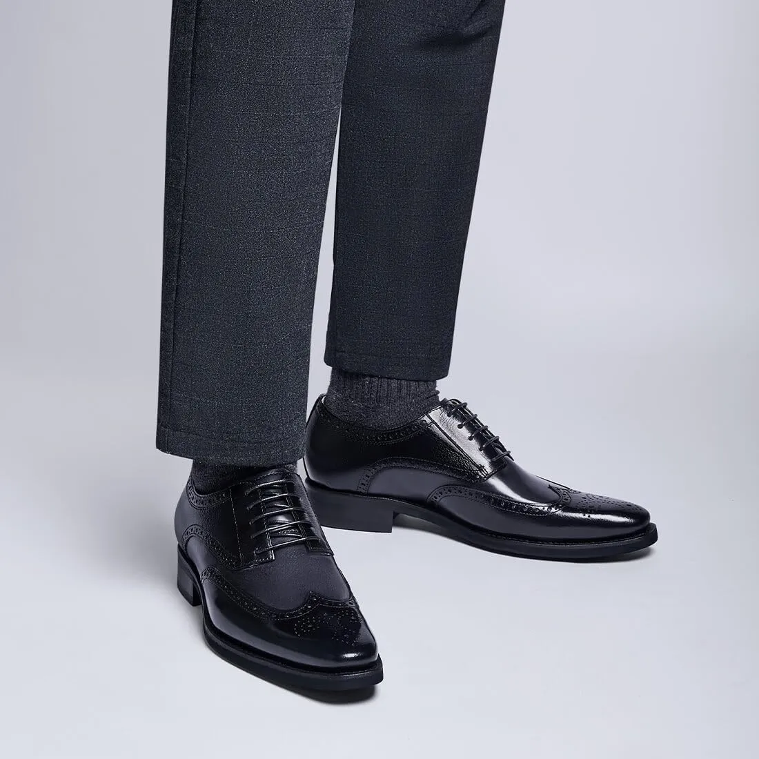 Jepsengord Men's Dress Shoes Genuine Leather Oxfords Luxury Formal Business Suit Shoes with Blake Rapid Stitch